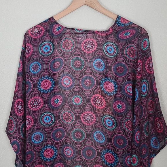 Satva "Akula" Yoga Boho Open Front Kimono Cardigan - Picture 8 of 9
